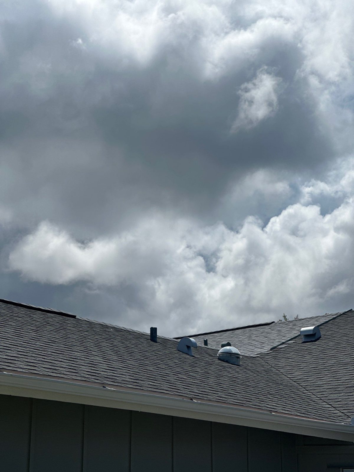 Finished shingle roof and vents on a Palm Harbor home